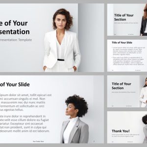 Businesswoman Postures Template